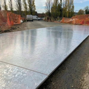 Custom-made Galvanized steel road plate | Construction safety