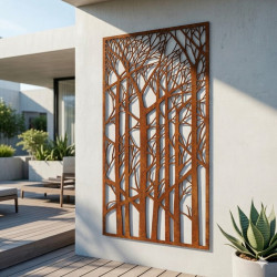 Panneau décoratif extérieur motif sous-bois - John Steel