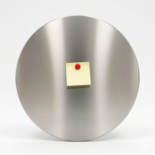 Lavagna inox magnetica rotonda su misura | John Steel