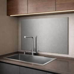 Panel inox textura cuero a medida | John Steel