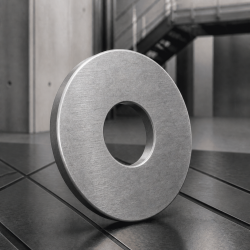 Custom-made checkered aluminum washer | John Steel