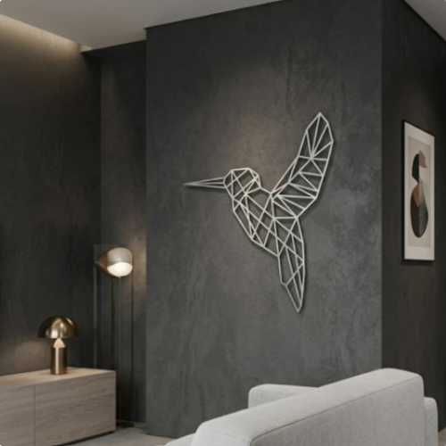 Décoration murale colibri sur mesure en métal | John Steel
