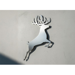 Decoración de pared ciervo a medida | Corte de metal John Steel