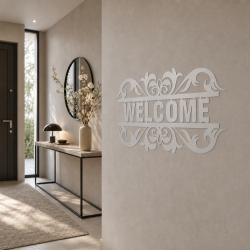 Wanddekoration Welcome im Panoramaformat nach Maß | John Steel