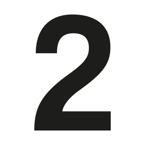 Individuelle Hausnummer 2 in Coolvetica - John Steel