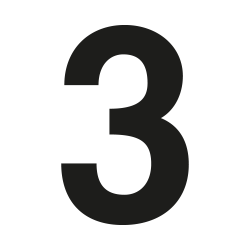 Numero civico Coolvetica su misura: 3 | John Steel