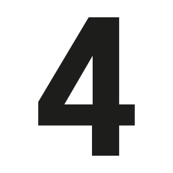 Individuelle Hausnummer 4 in Coolvetica - John Steel