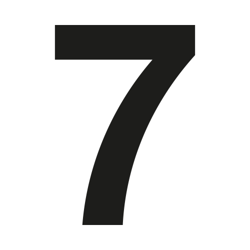 Huisnummer Coolvetica op maat: 7 | John Steel