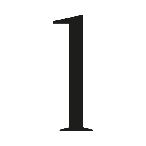 Número de casa oranienbaum a medida : número 1| John Steel
