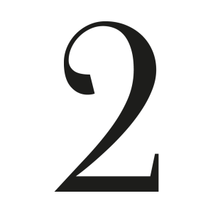 Numéro de maison oranienbaum sur mesure : chiffre 2 - John Steel
