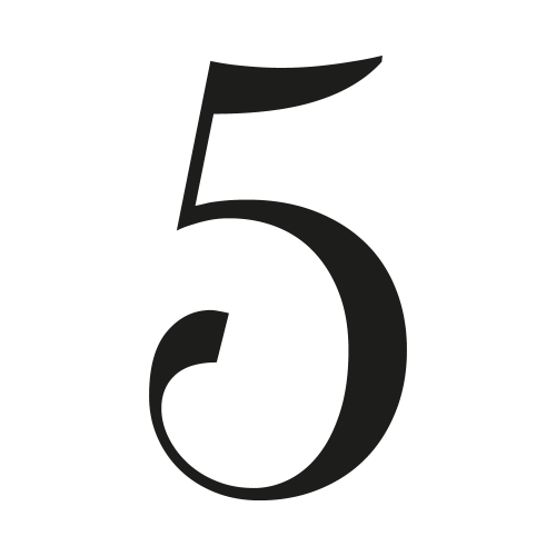 Número de casa oranienbaum a medida : número 5| John Steel