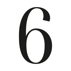Huisnummer oranienbaum op maat: cijfer 6| John Steel