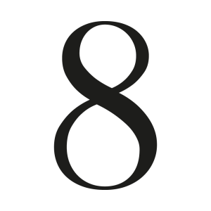 Numéro de maison oranienbaum sur mesure : chiffre 8 - John Steel