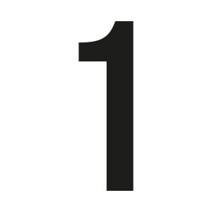 Custom Bebas Neue house number: 1 | John Steel
