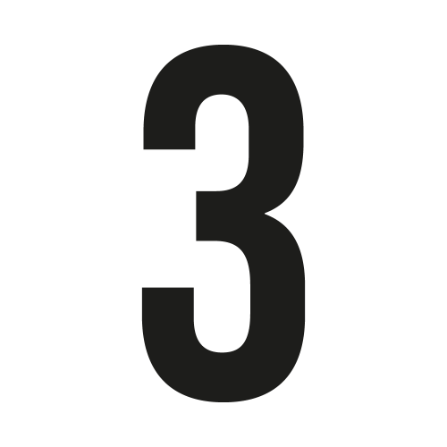 Custom Bebas Neue house number: 3 | John Steel