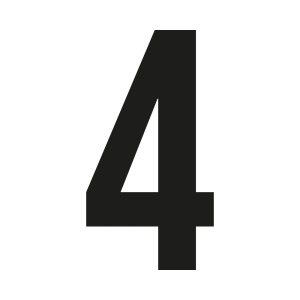 Numéro de maison Bebas neue sur mesure : 4 | John Steel
