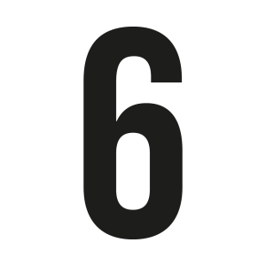 Custom Bebas Neue house number: 6 | John Steel