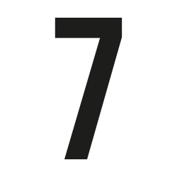 Custom Bebas Neue house number: 7 | John Steel