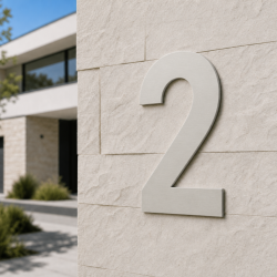 Huisnummer Coolvetica op maat: 2 | John Steel