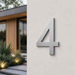 Numéro de maison Coolvetica 4 sur mesure - John Steel
