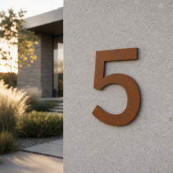 Huisnummer Coolvetica op maat: 5 | John Steel