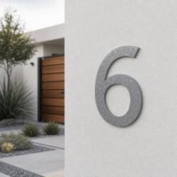 Huisnummer Coolvetica op maat: 6 | John Steel