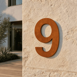 Individuelle Hausnummer 9 in Coolvetica - John Steel