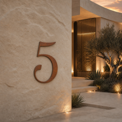 Numéro de maison oranienbaum sur mesure : chiffre 5 - John Steel
