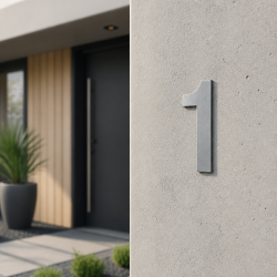 Numéro de maison Bebas neue sur mesure : 1 | John Steel