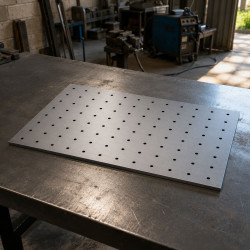 Schweißtischplatte 1200x800 mm Stärke 12mm System 16 | John Steel