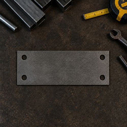 Custom raw steel mounting plate | John Steel