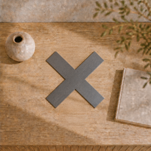 Croix en acier brut sur mesure | Découpe laser John Steel