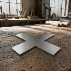 Croix en inox magnétique sur mesure | John Steel