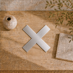 Custom raw and bright marine stainless steel cross| John Steel