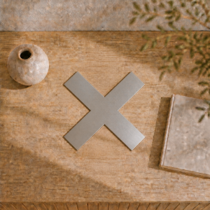 Croix en inox marin brut sur mesure | John Steel