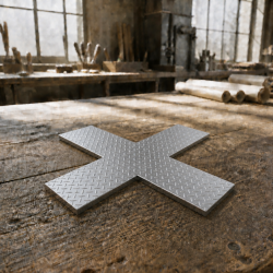 Aluminium antislip kruis op maat | John Steel