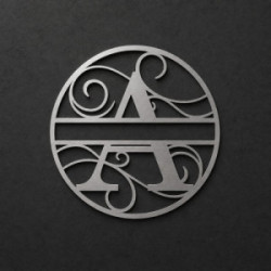 Gepersonaliseerd metalen monogram letter A