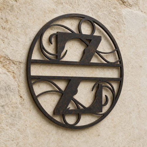 Gepersonaliseerd metalen monogram letter Z