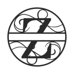Gepersonaliseerd metalen monogram letter Z