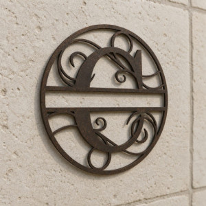 Monogramme lettre C en métal sur mesure