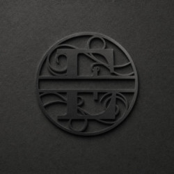 Monogramme lettre E en métal sur mesure
