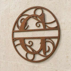 Monogramme lettre G en métal sur mesure