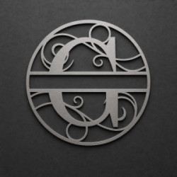 Monogramma in metallo personalizzato lettera G