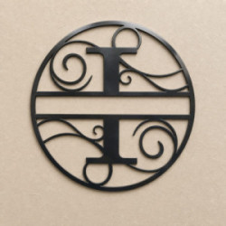 Individuelles Metallmonogramm Buchstabe I