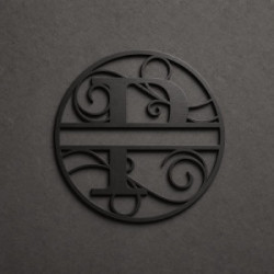 Individuelles Metallmonogramm Buchstabe P