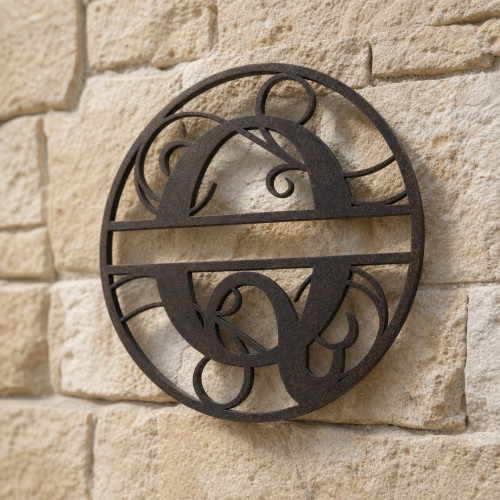 Monogramme lettre Q en métal sur mesure