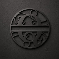 Monogramme lettre Q en métal sur mesure