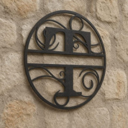 Gepersonaliseerd metalen monogram letter T