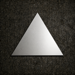 Custom marine grade stainless steel triangle raw and bright|John Steel
