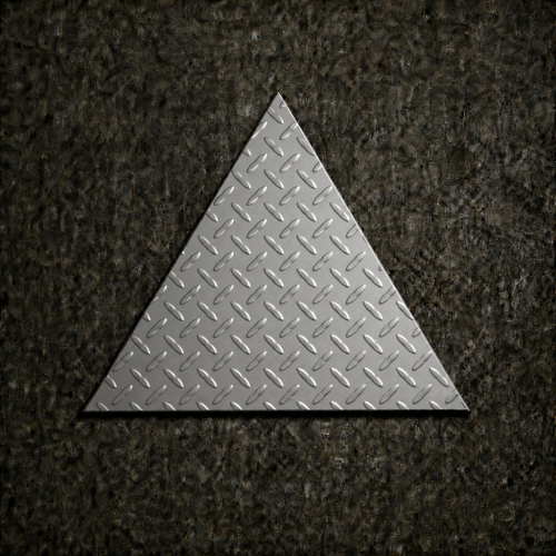 Triangle en inox larmé sur mesure | Antidérapant & Durable